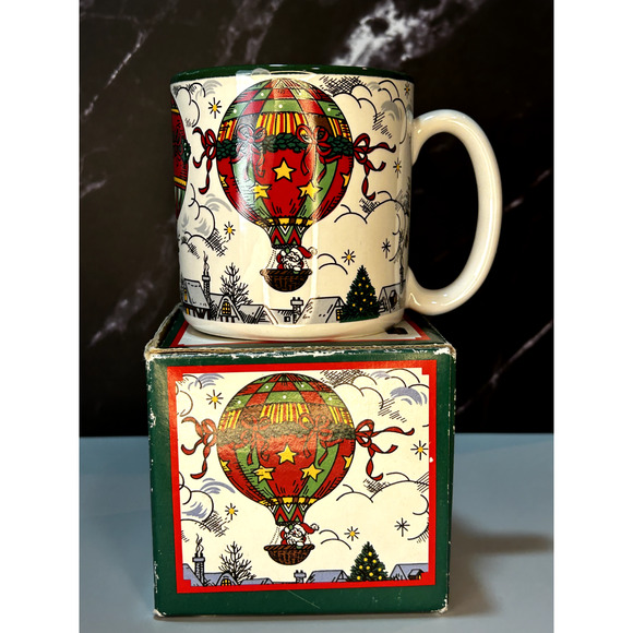 Vintage Creative Concepts Hot Air Balloon Christmas Mug with Box - Picture 7 of 7